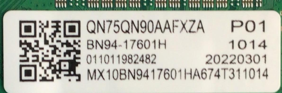 MAIN PARA SMART TV SAMSUNG 4K RESOLUCION (3840 x 2160) / NUMERO DE PARTE BN94-17601H / BN4102855D / BN9417601H / 17601H / BN97-19684S / PANEL CY-TA075FLHV4H / DISPLAY ST7461D02-P / MODELO QN75QN90AAFXZA CD04 - Imagen 4